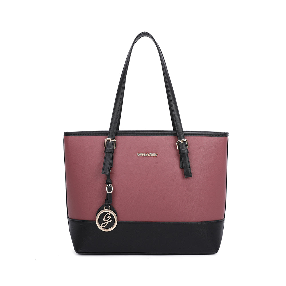 Sac a main rose best sale et noir