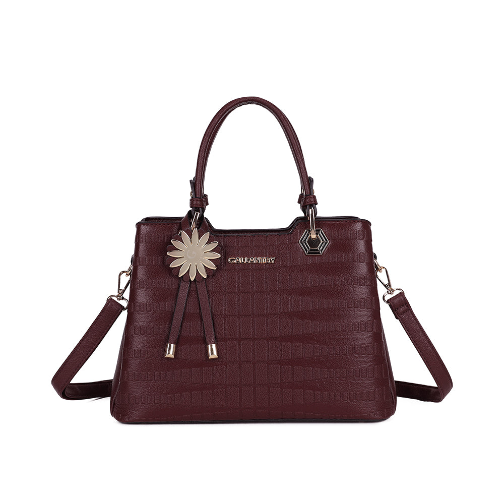 La Fiora – Sac à main femme croco à bandoulière
