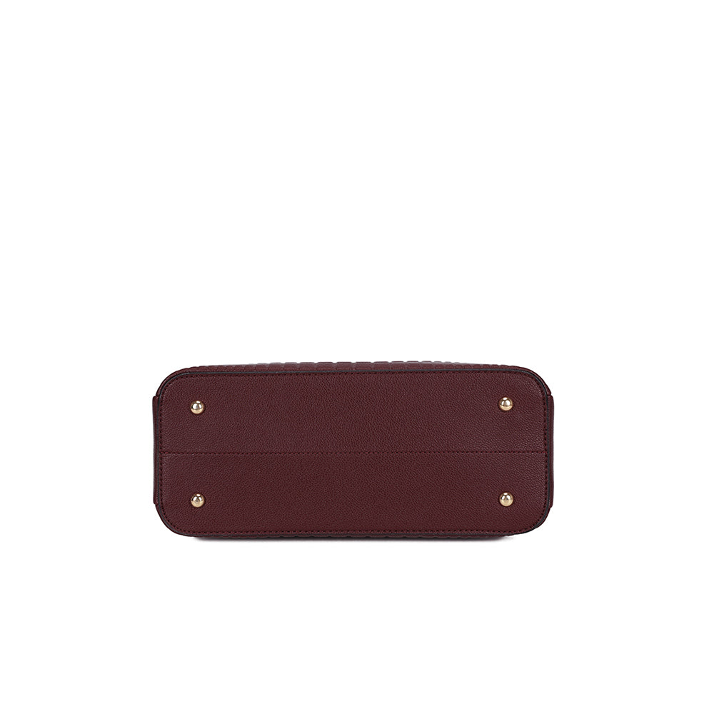 La Fiora – Sac à main femme croco à bandoulière