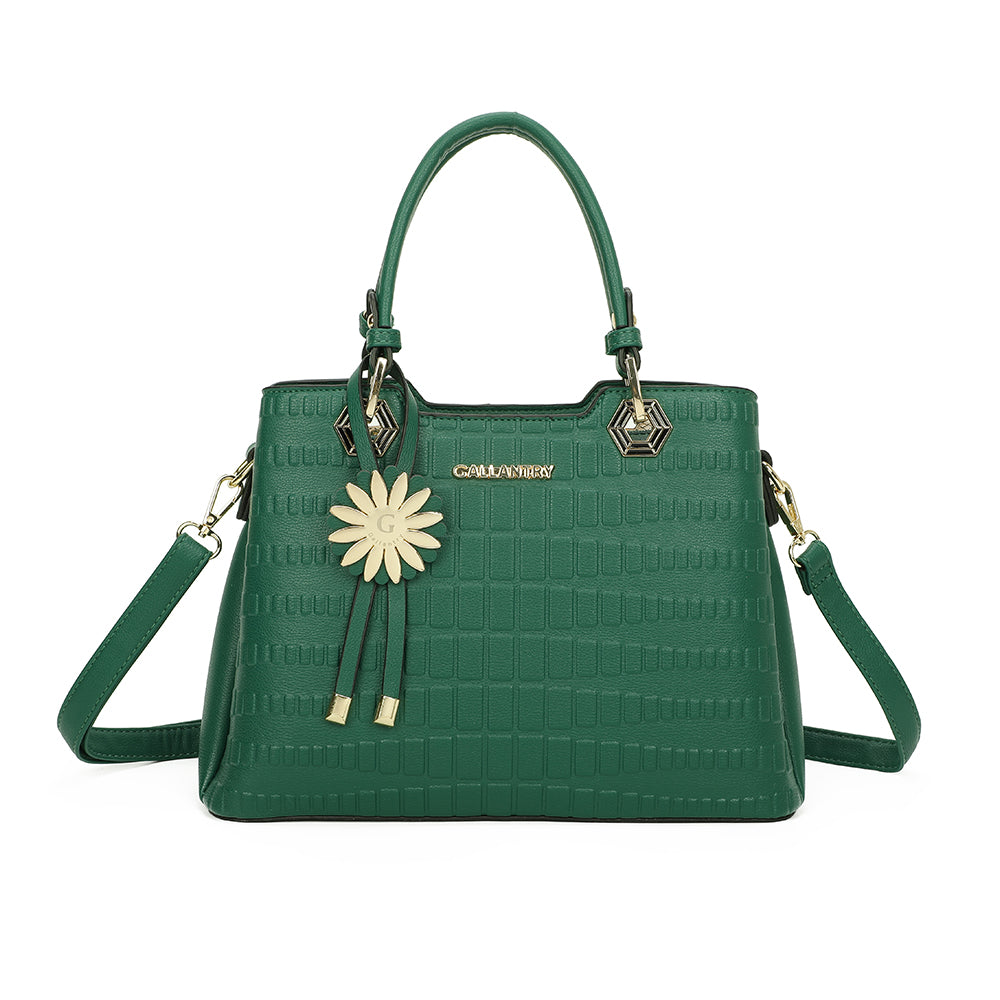 La Fiora – Sac à main femme croco à bandoulière