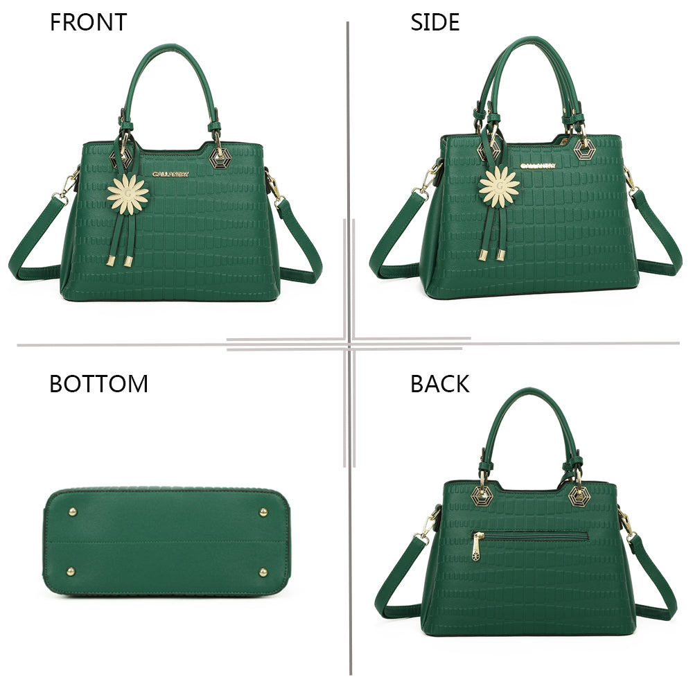 La Fiora – Sac à main femme croco à bandoulière