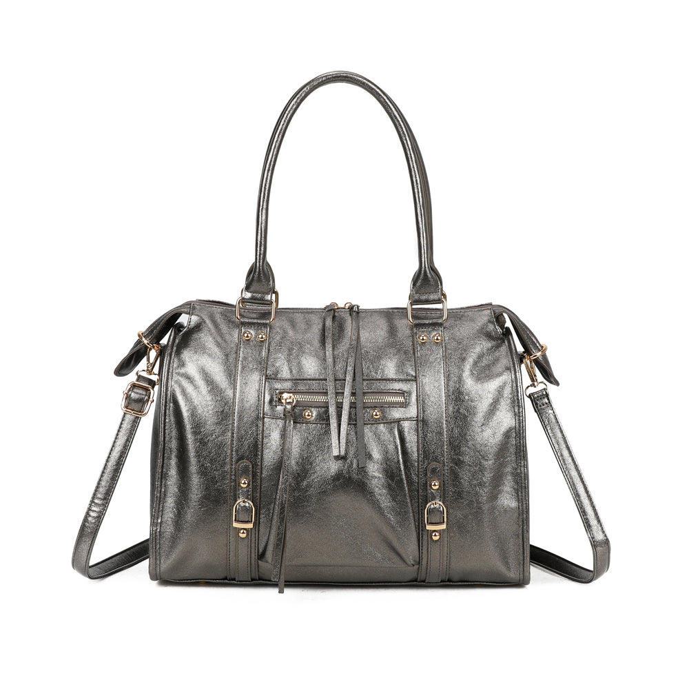 Skyla Métallique Grand Dorée - Sac Cabas