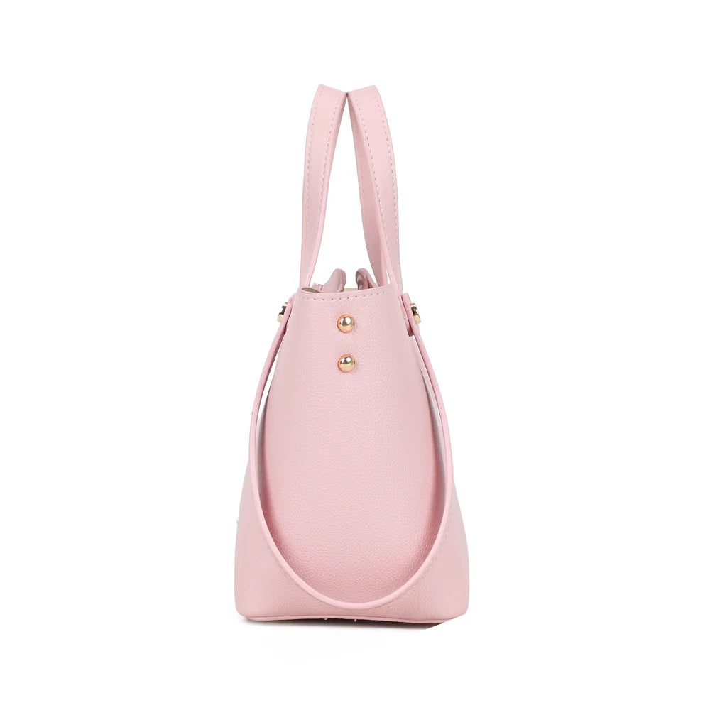 Airy Style rose de profil : deux rivets dorés sur le côté et anses hautes – réf. Z-83093