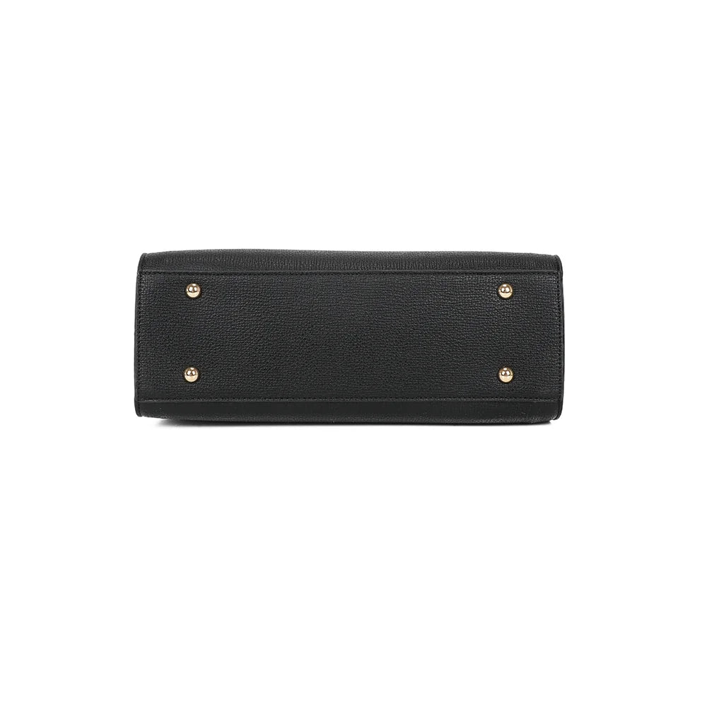 Dessous de l’Ariane noir, base rectangulaire structurée en simili cuir grainé – réf. R-1973