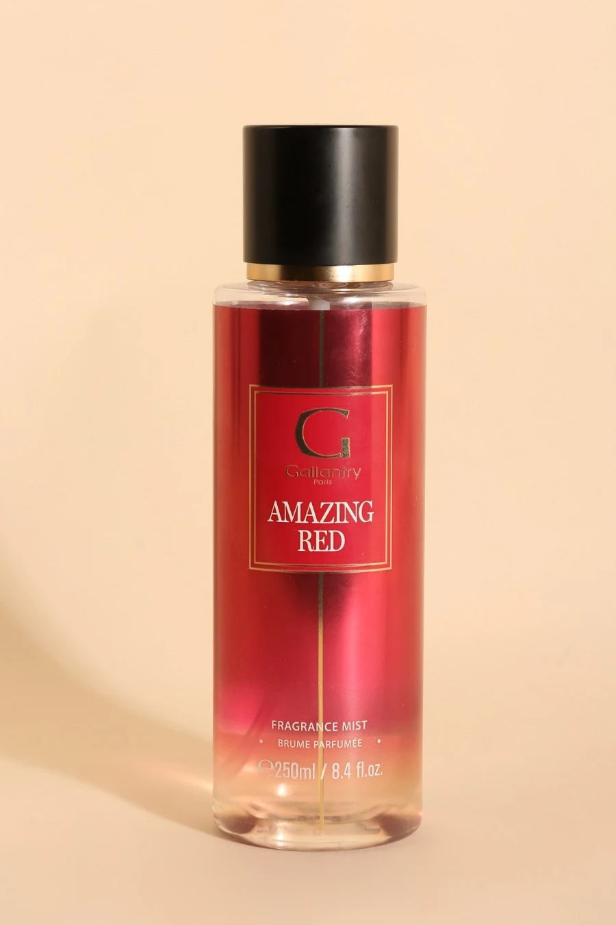 Flacon vaporisateur 250 ml de la brume parfumée Amazing Red de Gallantry Paris