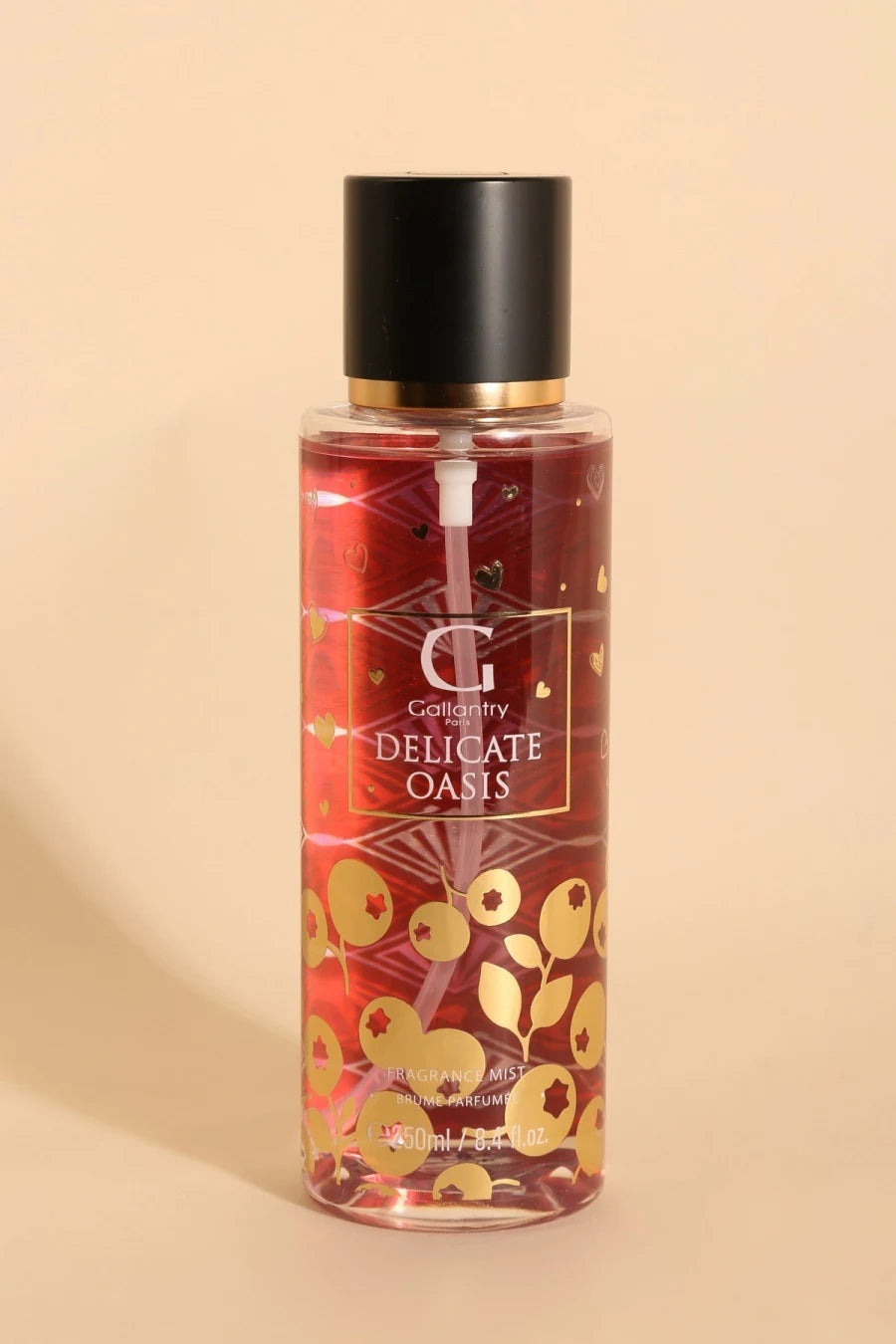 Flacon vaporisateur 250 ml de la brume parfumée Delicate Oasis de Gallantry Paris