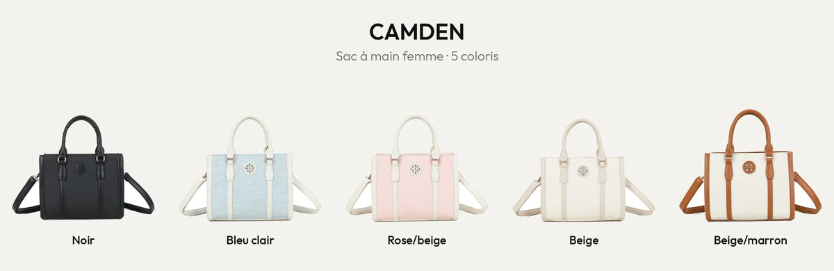 Sac à main Camden en toile dans ses 5 coloris – Gallantry Paris – réf. R-2013-1