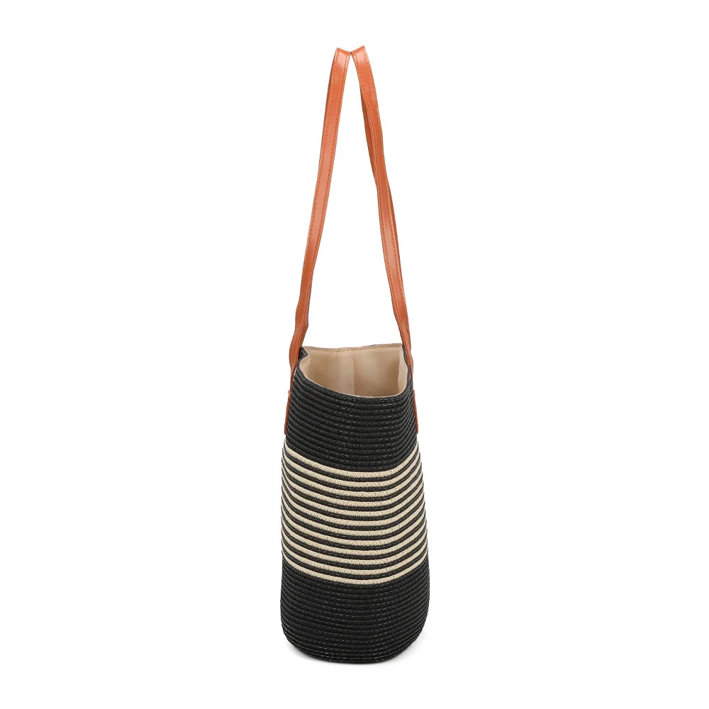 Profil du Capucine noir : 13 cm de profondeur pour un cabas léger et pratique – réf. JA-29001