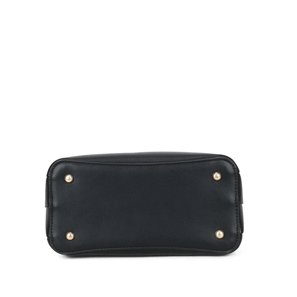 Dessous du sac Chainys noir, vue de la base de ce modèle de 25 × 13 cm – réf. G-7504-1