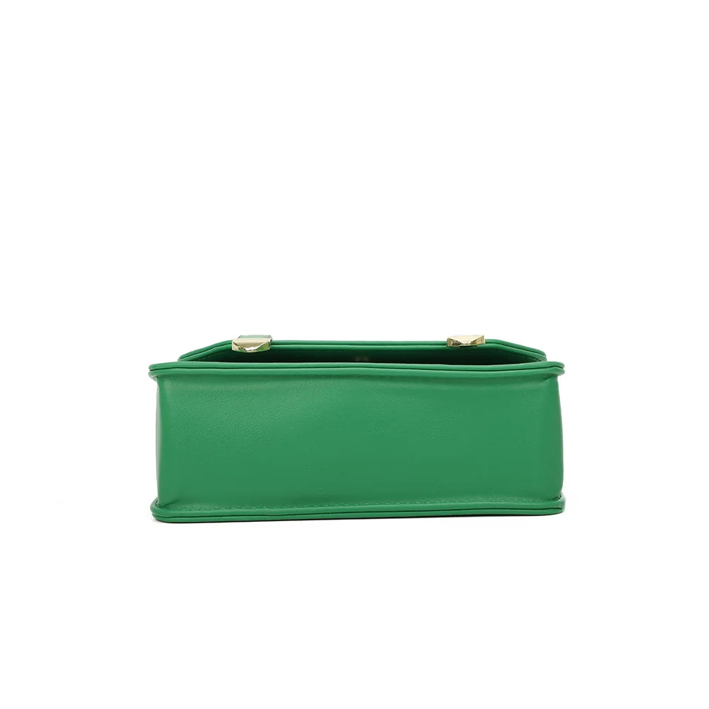 Dessous du Chic Intemporel vert : base rectangulaire nette de 22 × 8 cm – réf. C-0156