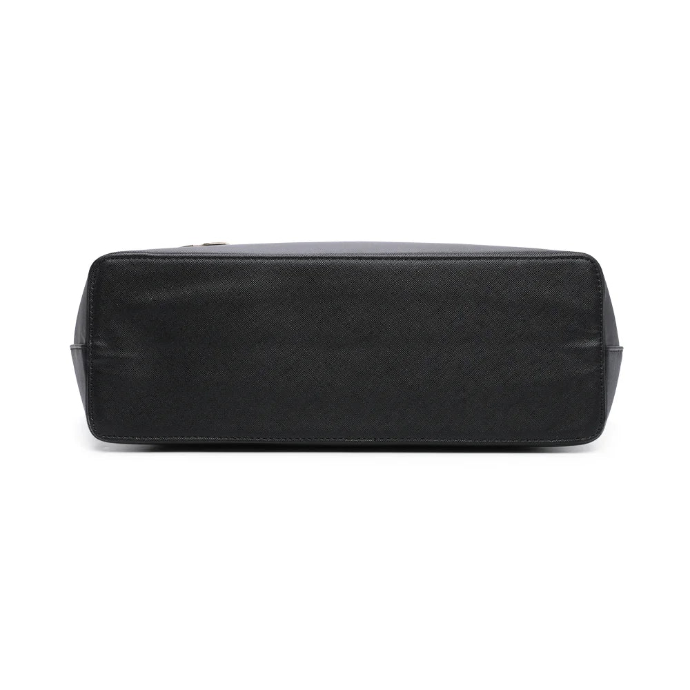 Dessous du sac cabas Déjà-vu bleu/noir – réf. G-9227-9