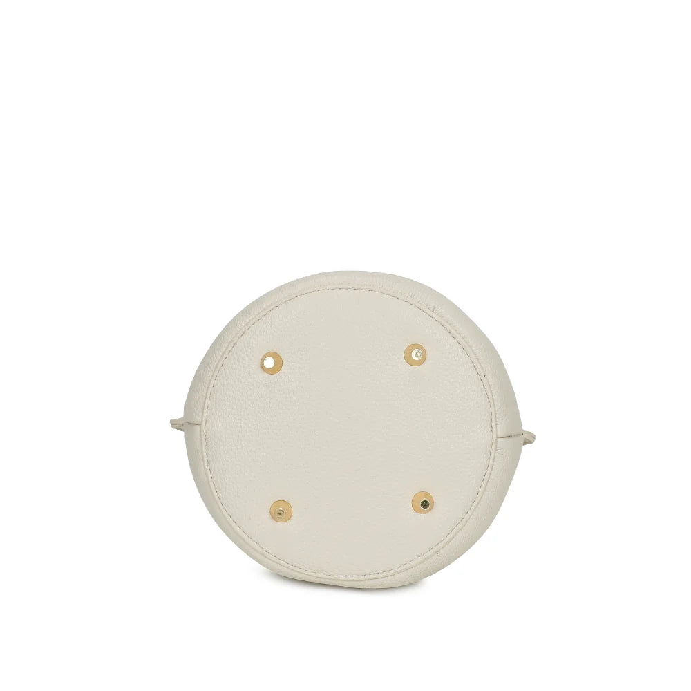 Fond plat du sac Éclat de Rêve beige, pour une bonne stabilité posé – réf. KJ-62050