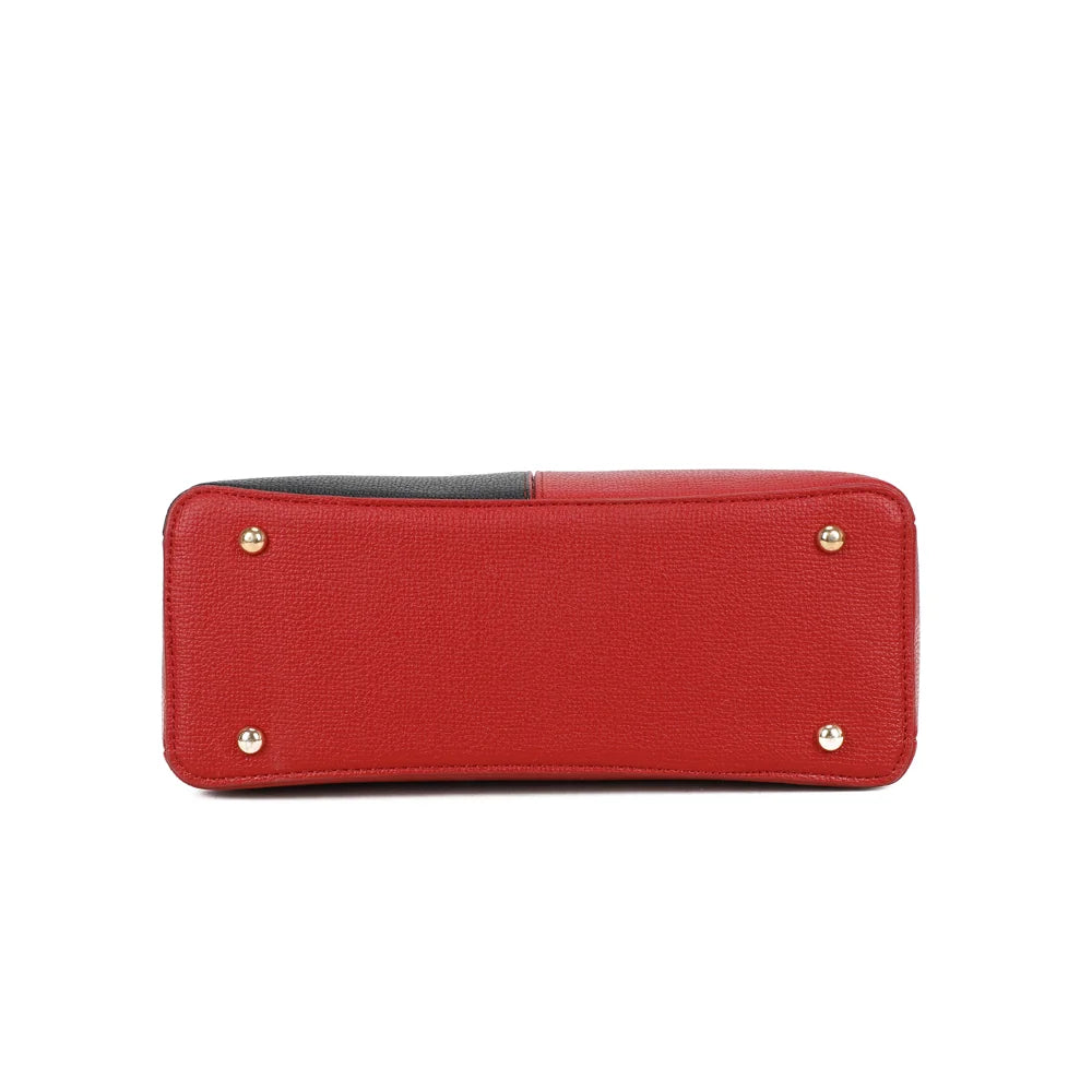 Dessous d’Élisa rouge : base de 30 × 12 cm en synthétique texturé, vue de la face inférieure – réf. A-9130