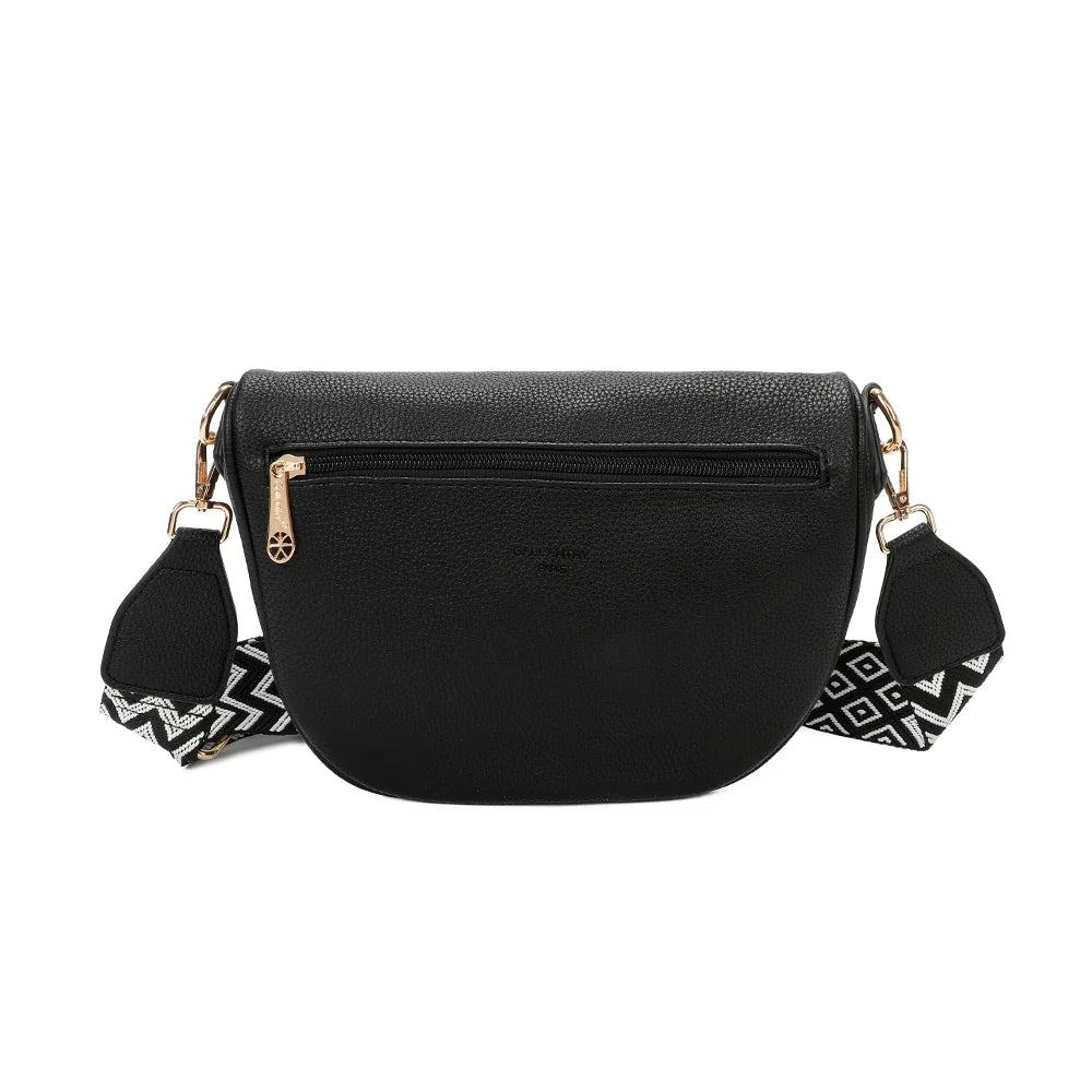 Dos de l’Essentiel noir : forme arrondie et simili cuir grainé au toucher doux – réf. Z-83051