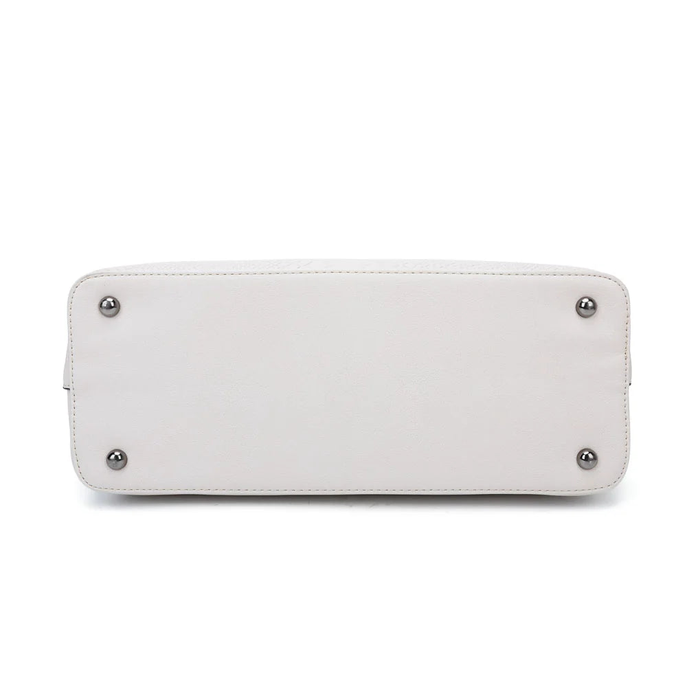 Dessous du sac Hailey beige, à la forme structurée qui garde bien sa tenue – réf. G-7329-1