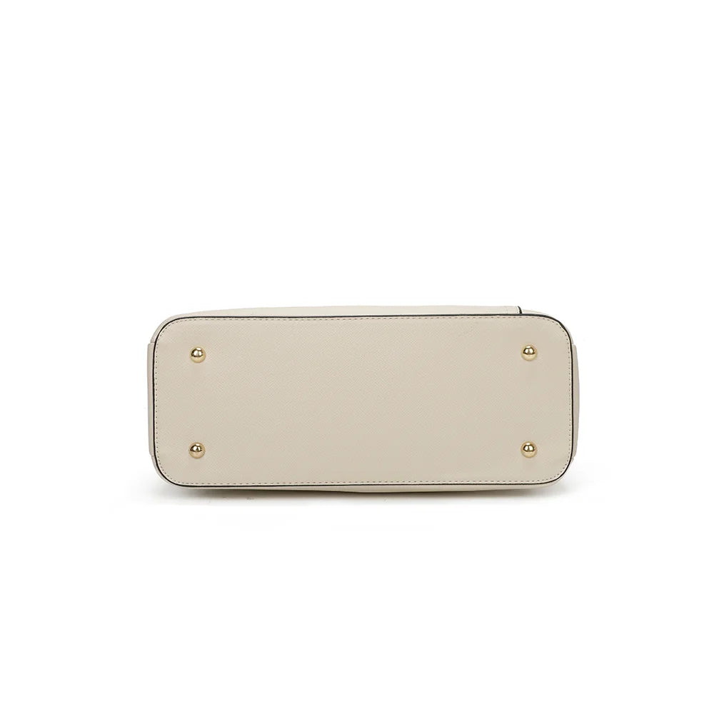 Dessous de l’Harmonie Trio beige, vu à plat pour apprécier sa forme structurée – réf. M-9431