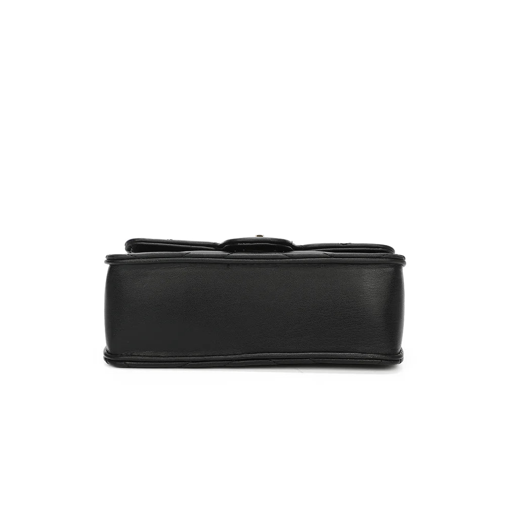 Dessous de L’Allegra noir, un format rectangulaire compact de 22 × 8 cm – réf. C-0159