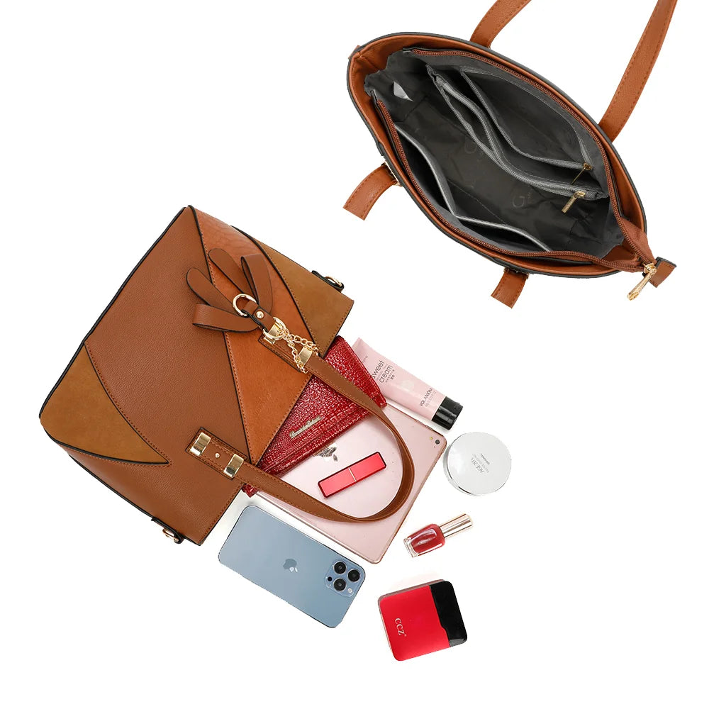 Intérieur zippé de L’Ingénieuse Mini brun, avec une poche zippée et des poches plaquées – réf. Z-9329-34