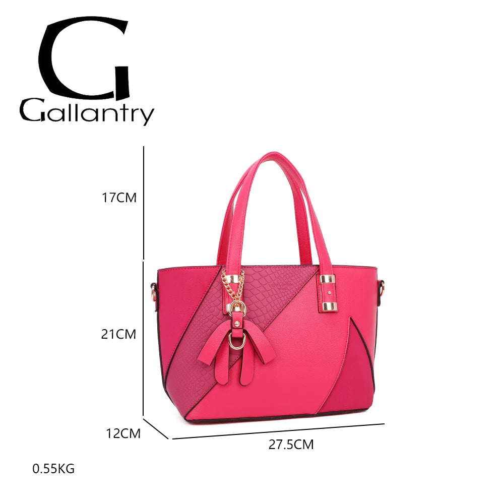 Dimensions de L’Ingénieuse Mini fuschia : 27,5 × 12 × 21 cm, anses de 17 cm – réf. Z-9329-34