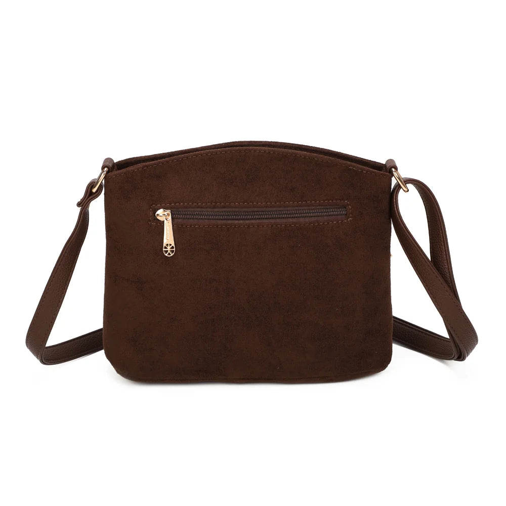 Dos du L'Organisé Chic café avec sa poche zippée pour ranger vos essentiels en sécurité – réf. M-9263-12