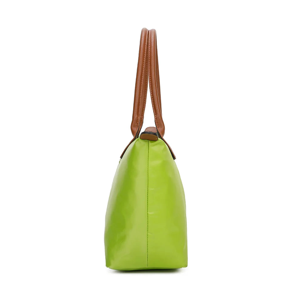 Profil de La Balade (Large) vert pomme : 18 cm de profondeur pour ranger l’essentiel de la journée – réf. Z-02