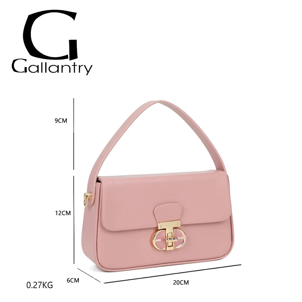 Dimensions du sac La Caliane rose : 20 × 6 × 12 cm, anse de 9 cm, 0,27 kg – réf. YL-26023
