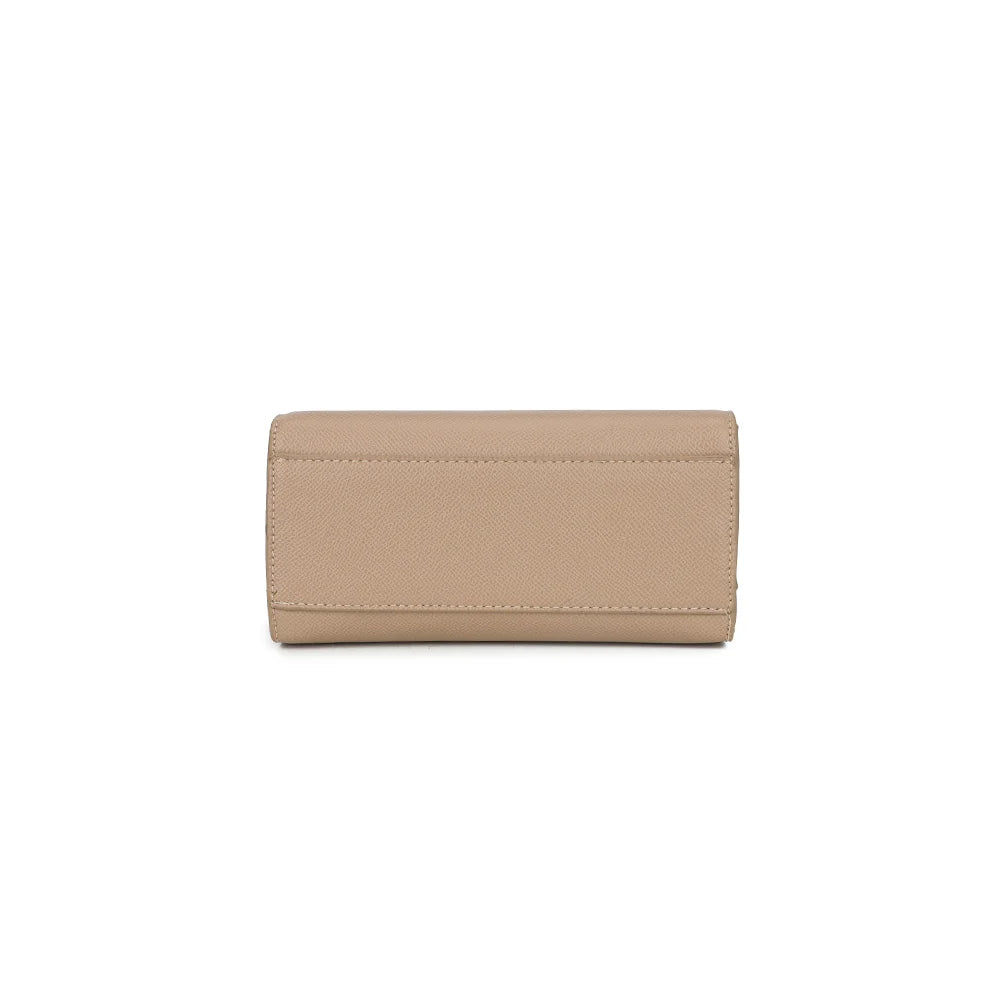 Dessous du sac La Colette taupe, base plate qui lui permet de tenir debout toute seule – réf. R-2059