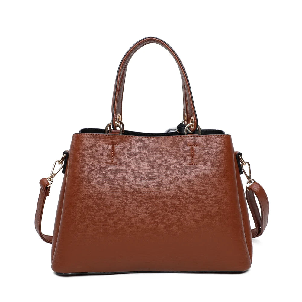 Dos du sac à main La Coquette marron foncé – réf. DQ-815