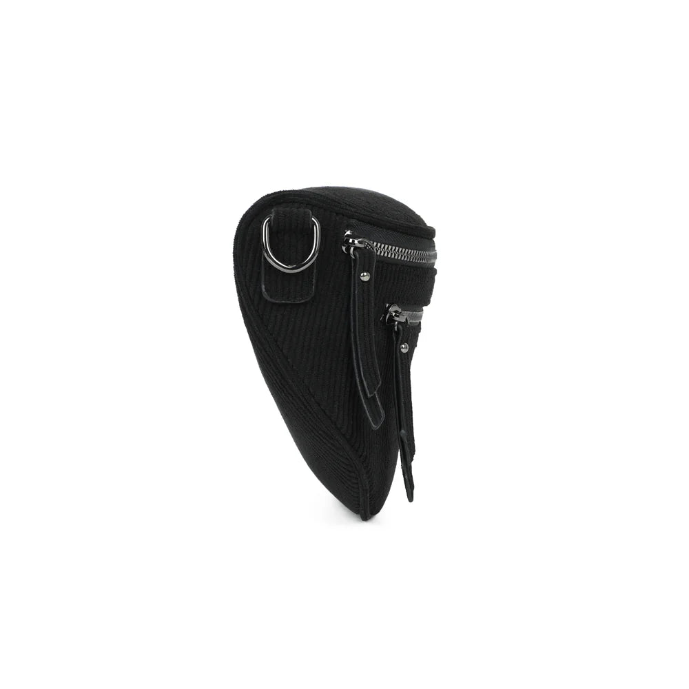 Profil de La Maddy noir : format compact de 10 cm de profondeur et anneau en D métallique – réf. Z-83051-10