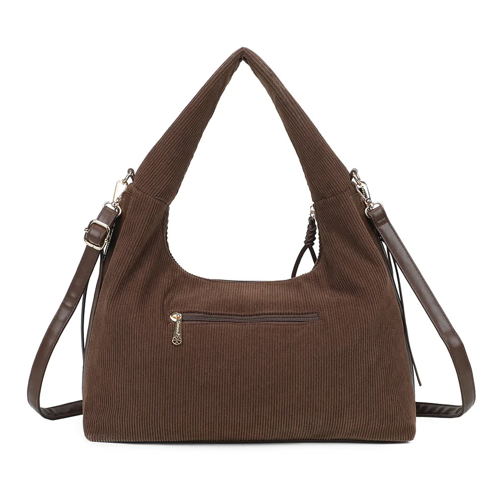 Dos de La Mélodie café avec sa poche zippée pour garder l’essentiel à portée de main – réf. JC-53010