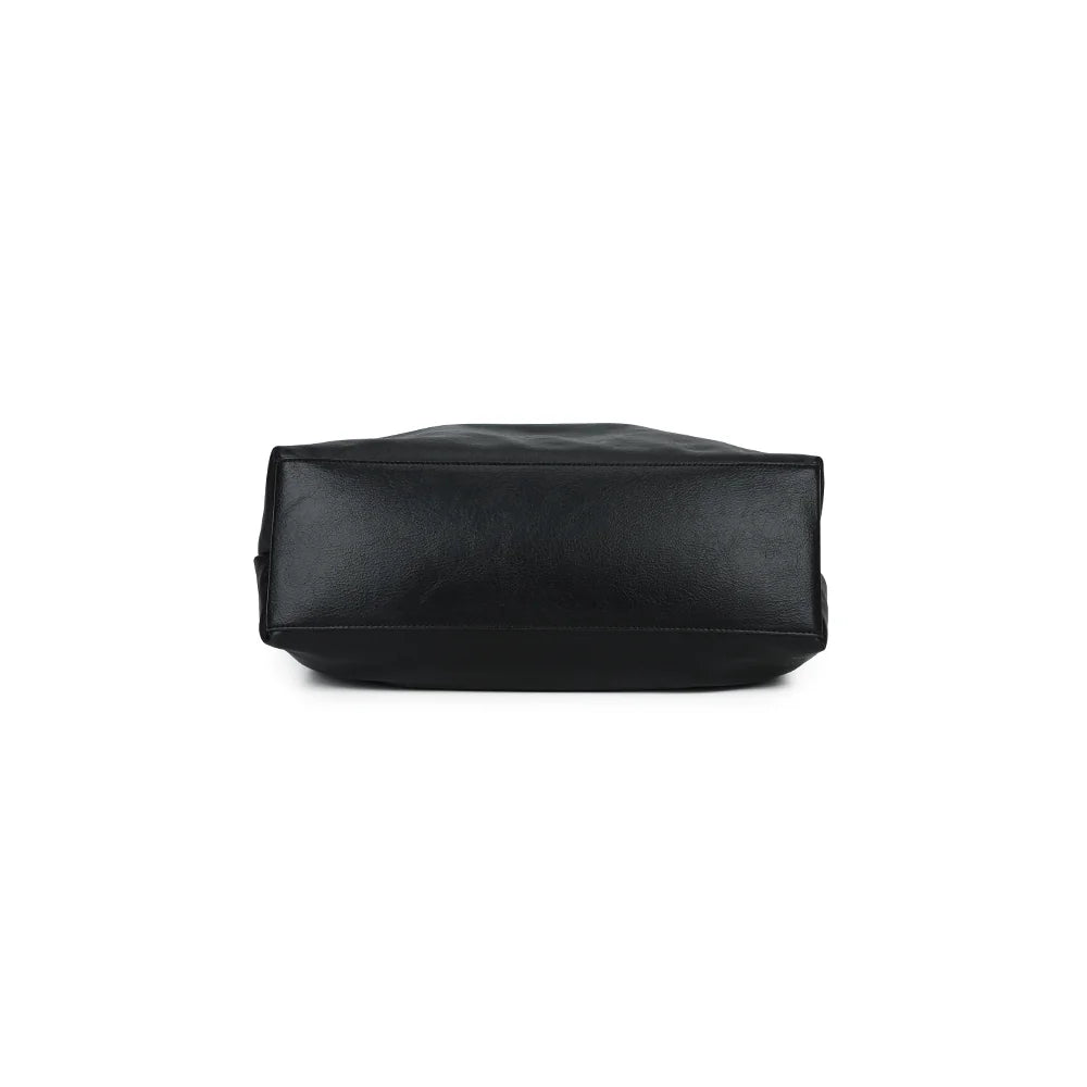 Dessous de La Régence noir : une base relativement large qui donne au sac une belle capacité – réf. JC-53011