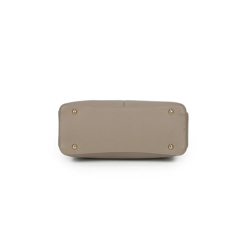 Dessous de La Vérone taupe foncé, base plate pour un bon maintien – réf. M-9130-1