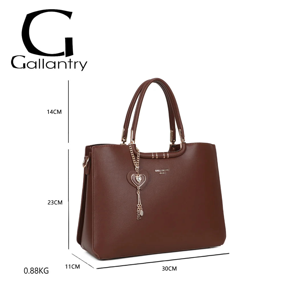 Dimensions du Ambrélia marron foncé : 30 × 11 × 23 cm, anses de 14 cm de haut, 0,88 kg – réf. DQ-8742