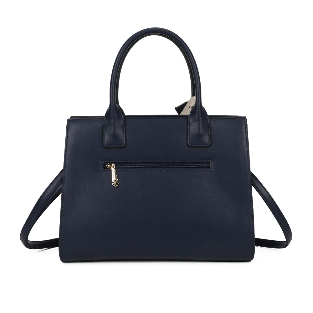 Dos du Berkeley bleu foncé avec sa poche zippée supplémentaire pour les petits objets – réf. LS-76003
