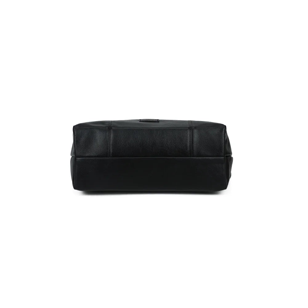 Dessous du Brumaire noir, une base de 35 × 15 cm pour un rangement généreux au quotidien – réf. JC-53012