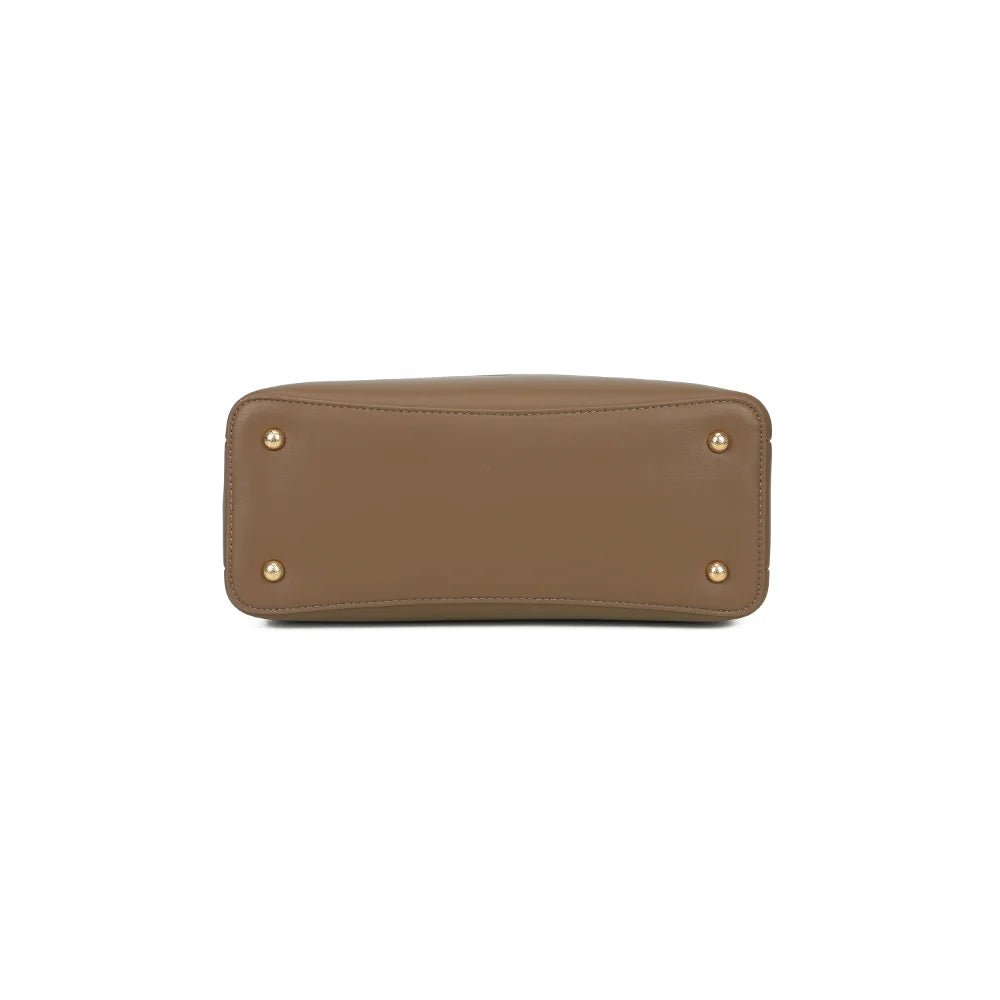 Dessous du Cassian taupe foncé : base en synthétique lisse assortie au coloris – réf. G-7514