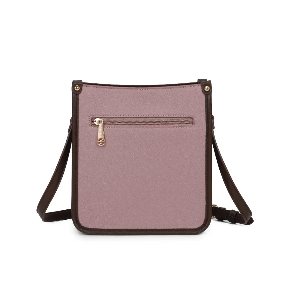 Dos du sac Le Corvès rose foncé avec sa poche zippée pour garder les petits objets à portée de main – réf. R-2071