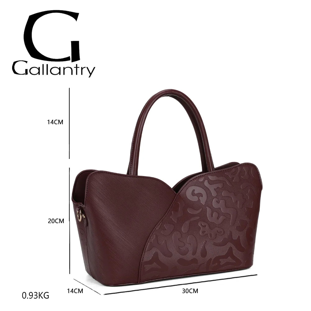 Le Florélys bordeaux : 30 × 14 × 20 cm, anses de 14 cm, poids de 0,93 kg – réf. DQ-8745