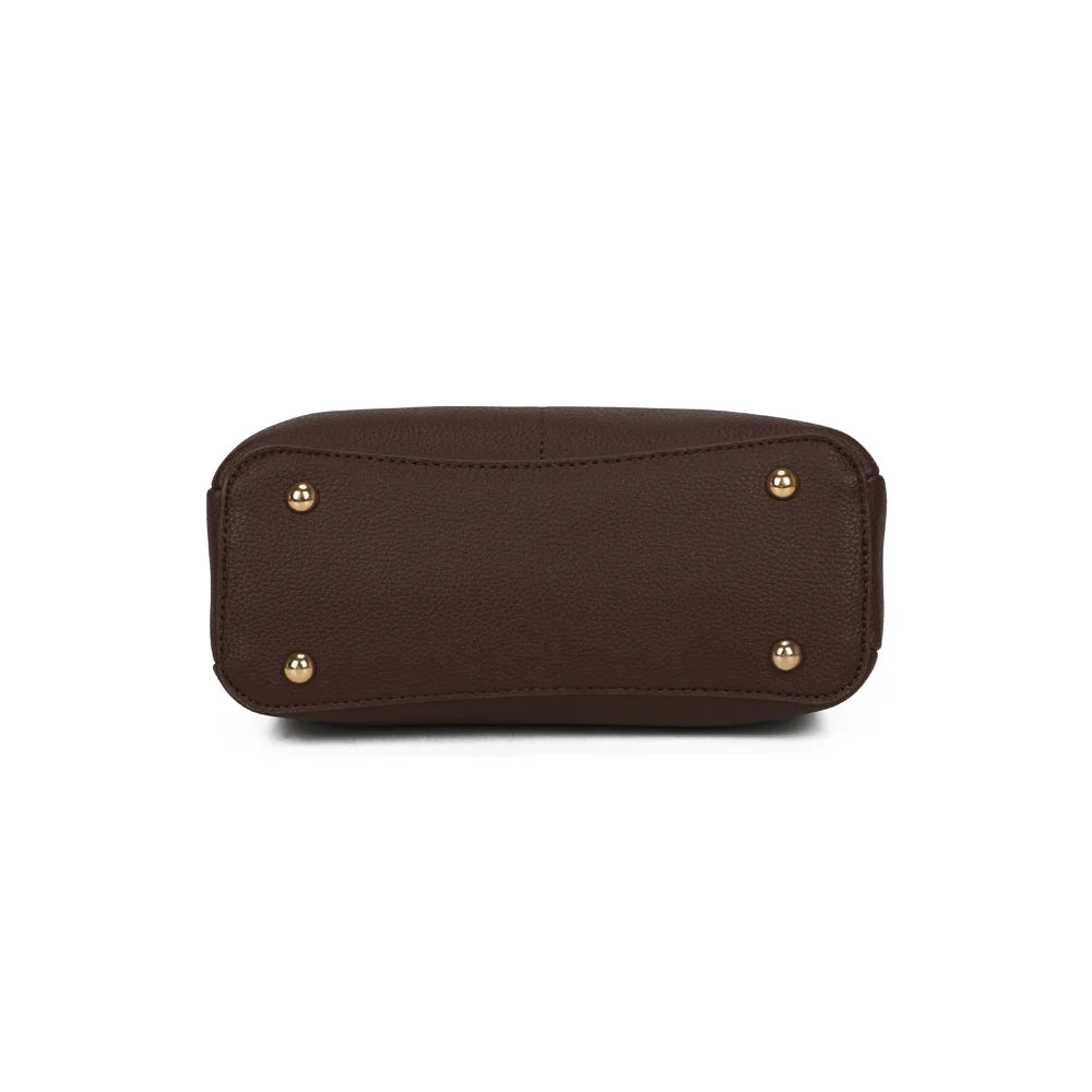 Dessous du Marly coffee : base plate de 24 × 10 cm munie de petits pieds métalliques dorés – réf. KJ-62110