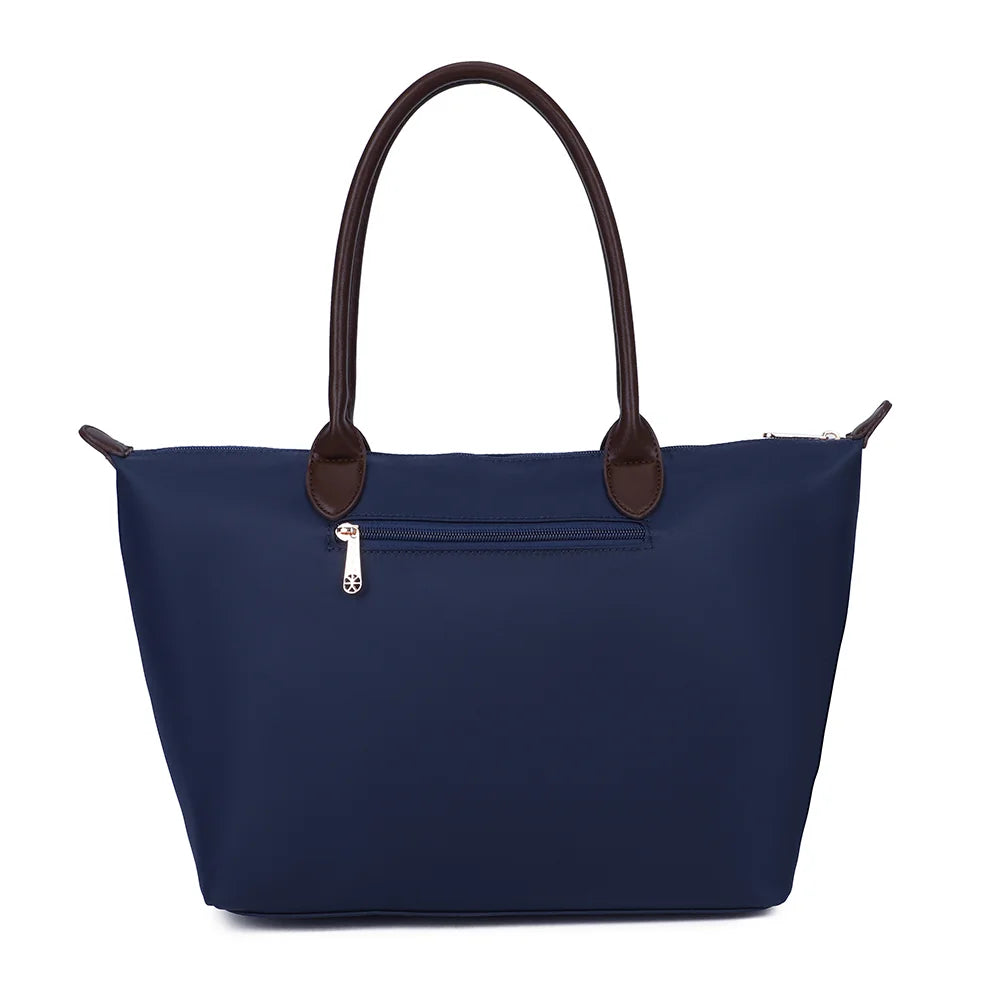 Dos du Le Meralis bleu foncé avec sa poche extérieure zippée pour garder l’essentiel à portée de main – réf. Z-06-1