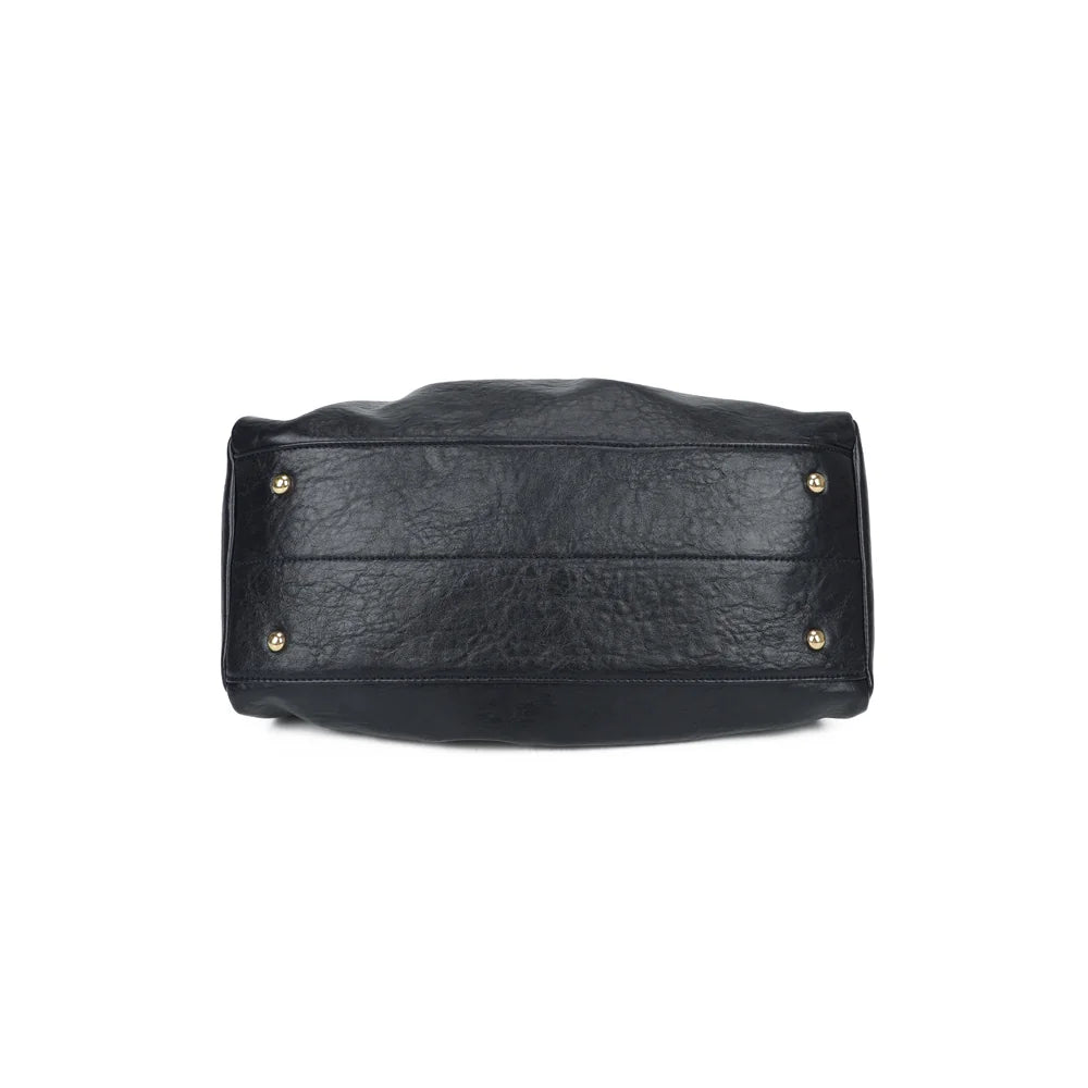 Dessous du Minimaliste bleu foncé : base large et plate, pensée pour poser le sac sans souci – réf. DQ-8739