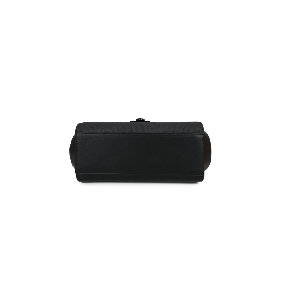 Vue de dessous du Montalto noir, une base de 30 × 14 cm pour ranger les essentiels du quotidien – réf. LS-76006