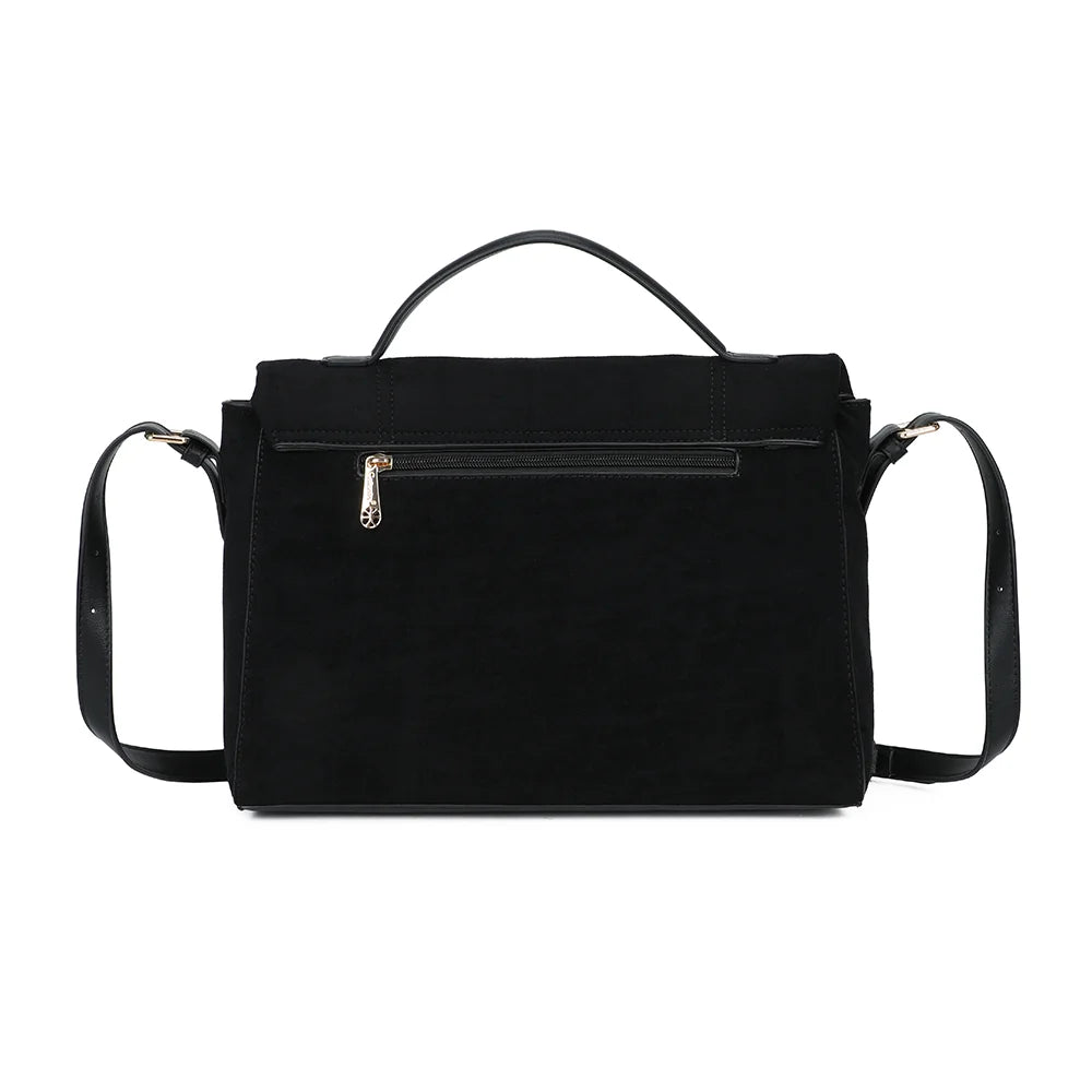 Dos du Paloma noir avec sa poche zippée pour garder l’essentiel à portée de main – réf. M-9462