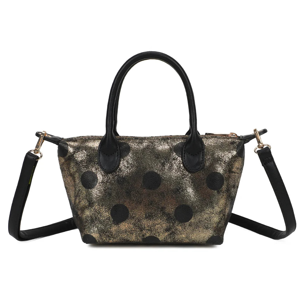 Dos du sac Le Polka thegold, imprimé à pois métallisés sur toute la surface – réf. Z-05-10