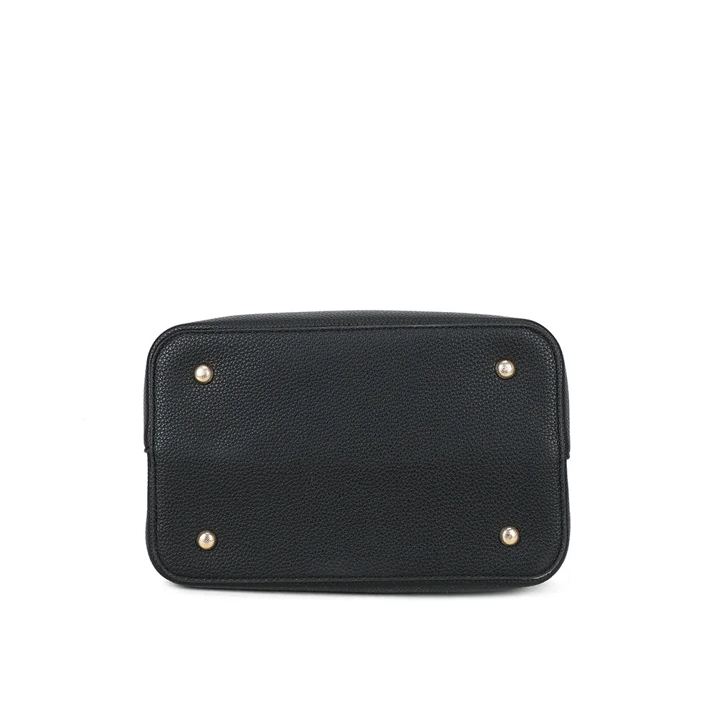 Dessous du Le Régent noir avec quatre pieds métalliques qui protègent la base une fois posé – réf. G-7505-1
