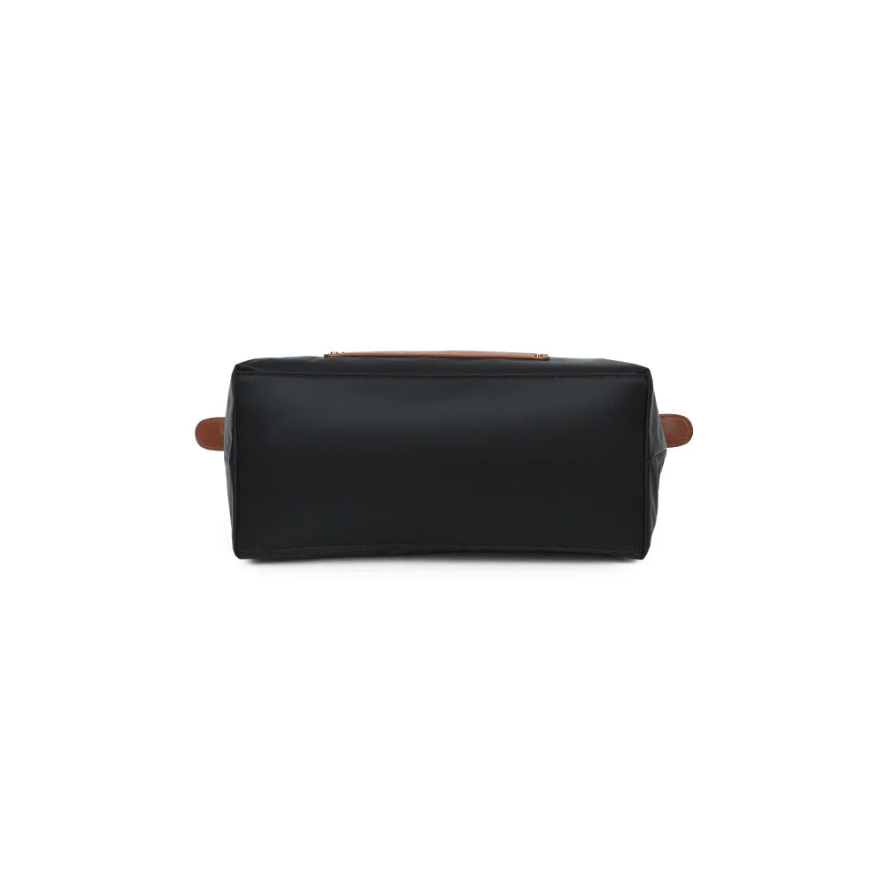 Dessous du sac Le Roseau noir, vue de la base en tissu synthétique lisse – réf. Z-02-1