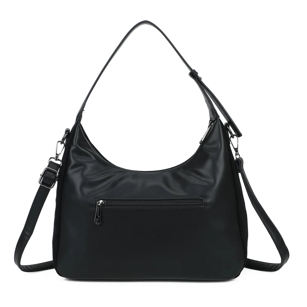 Dos du Songe noir avec sa poche arrière zippée pour garder l’essentiel à portée de main – réf. Z-83095