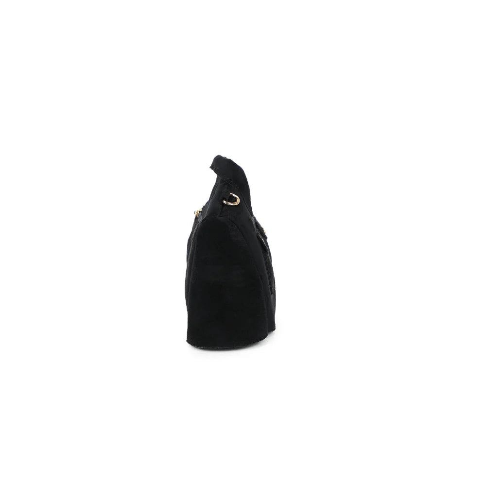 Profil du sac Lily noir : 7 cm de profondeur pour un format compact et léger à porter – réf. R-2034