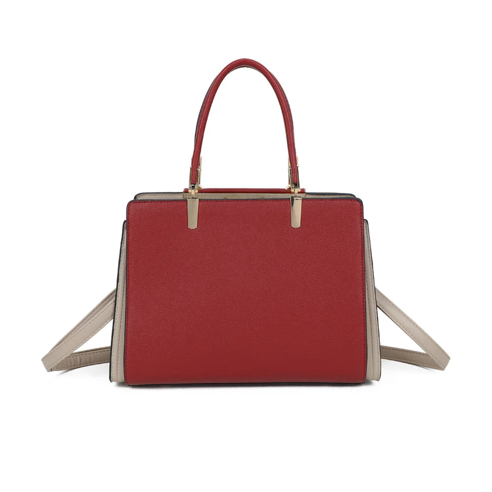 Dos du sac Margaux rouge, ligne structurée et finitions soignées – réf. DQ-8698
