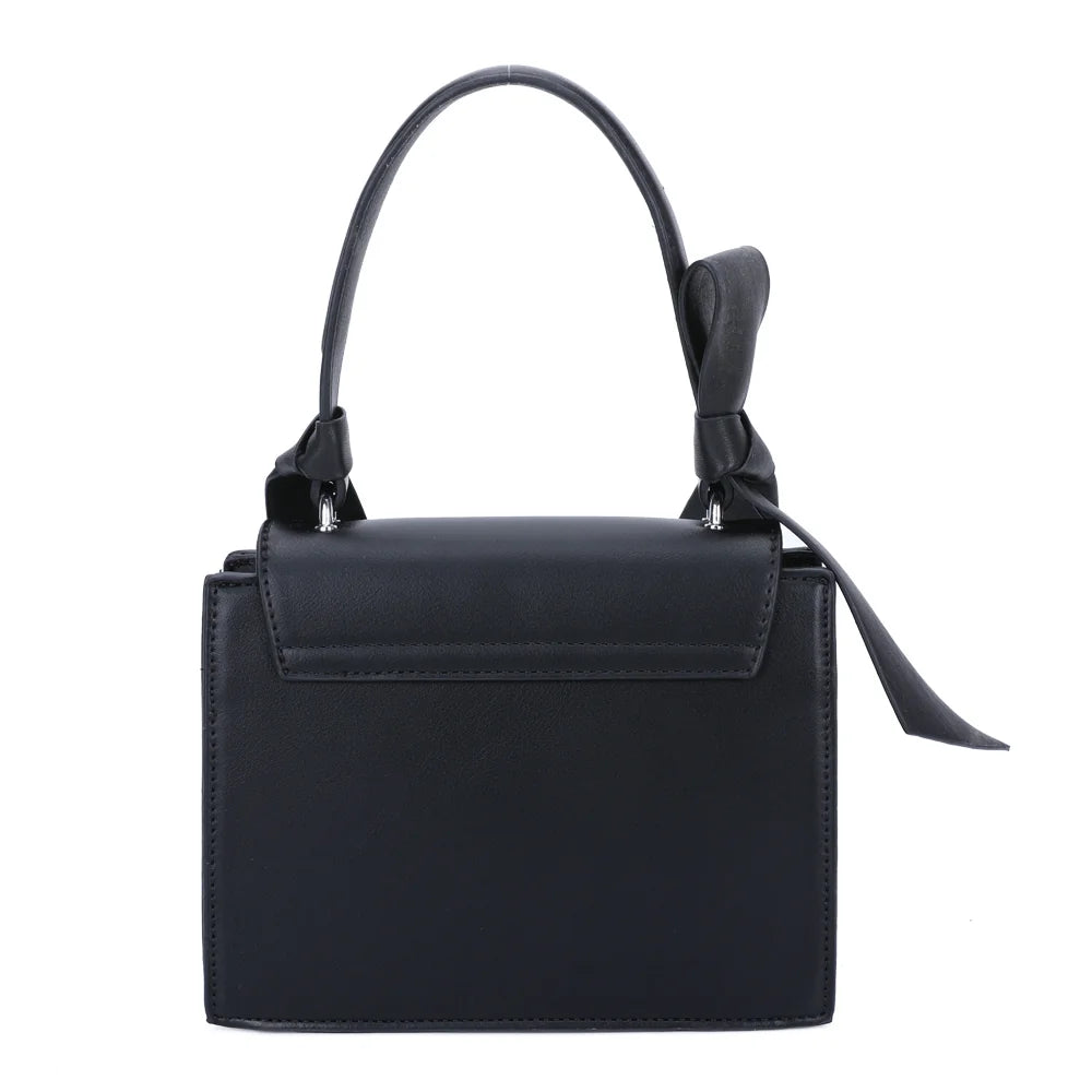 Dos du Mignonne noir : surface synthétique lisse soulignée de bords noirs contrastants – réf. R-1551